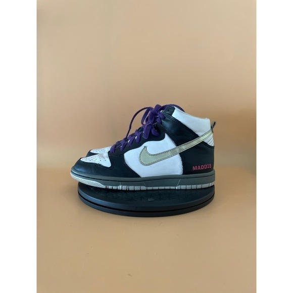 Nike Other - Nike Dunk High GS Basketball Sneakers Size 5.5Y White Black